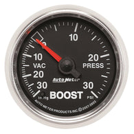 Autometer GS 52mm 30 In Hg.-Vac/30 PSI Mechanical Vacuum/Boost Gauge - 3803