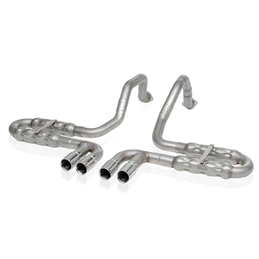 Stainless Works 1997-04 Corvette C5 2-1/2in Axleback Quad Rolled Edge Tips - VC5CHAM