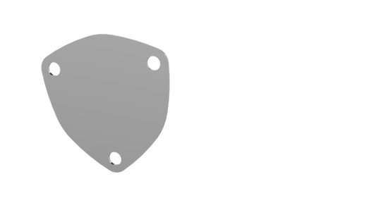 QTP 3in Bolt-On QTEC 3 Bolt Cover Plate - 10300C