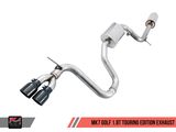 AWE Tuning VW MK7 Golf 1.8T Touring Edition Exhaust w/Diamond Black Tips (90mm) - 3015-23044