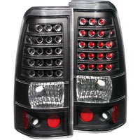 ANZO 1999-2007 Chevrolet Silverado 1500 LED Taillights Black - 311012