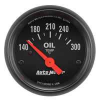 Autometer Z-Series 52mm 140-300 Degrees F Electric Oil Temp Gauge - 2639
