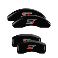 MGP 4 Caliper Covers Engraved Front & Rear MGP Black finish silver ch - 10239SMGPBK