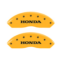 MGP 4 Caliper Covers Engraved Front Honda Rear Crosstour Yellow Finish Blk Char 11 Honda Crosstour - 20211SCSTYL