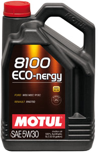 Motul 5L Synthetic Engine Oil 8100 5W30 ECO-NERGY - Ford 913C - 102898