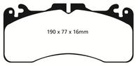 EBC 09+ Lexus LS460 4.6 Sport Redstuff Front Brake Pads - DP31867C