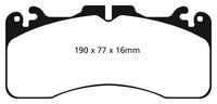 EBC 09+ Lexus LS460 4.6 Sport Redstuff Front Brake Pads - DP31867C