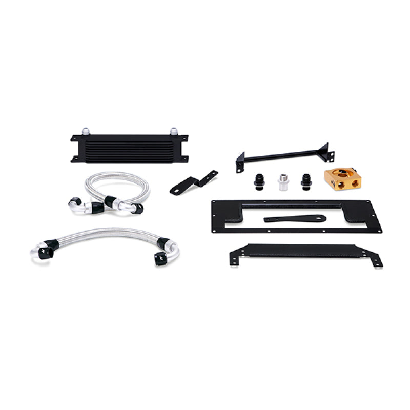 Mishimoto 99-05 Mazda Miata Thermostatic Oil Cooler Kit - Black - MMOC-MIA-99TBK