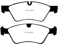 EBC 06 Mercedes-Benz E500 5.0 4-Matic Yellowstuff Front Brake Pads - DP41592R