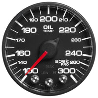 Autometer Spek-Pro - Nascar 2-1/16in Oil Temp 100-300F Bcb Ecu - P52232