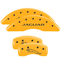 MGP 4 Caliper Covers Engraved Front & Rear MGP Yellow finish black ch - 41003SMGPYL