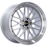 BBS LM 20x10 5x120 ET33 Diamond Silver Center Diamond Cut Lip Wheel -82mm PFS/Clip Required - LM284DSPK