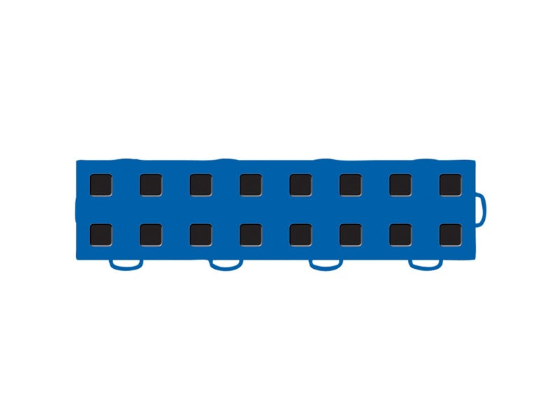 WeatherTech TechFloor - 3in x 12in Tiles(Right Loop) Blue/Black - Blue/Black - 51T312RL BL-BK