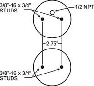 Firestone Ride-Rite Replacement Air Helper Spring Rear 267C 1.5 (W217607671) - 7671