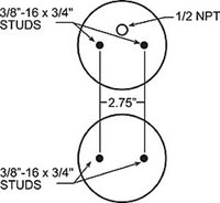 Firestone Ride-Rite Replacement Air Helper Spring Rear 267C 1.5 (W217607671) - 7671