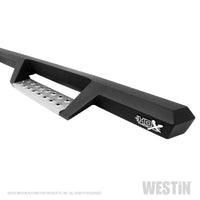 Westin/HDX 17-18 Ford F-250/350 Crew Cab (6.75ft Bed) Stainless Drop Nerf Step Bars - Textured Black - 56-5340252