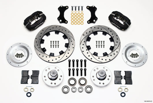 Wilwood Forged Dynalite Front Kit 12.19in Drilled WWE ProSpindle - 140-9918-D