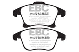 EBC 13+ Ford Fusion 1.6 Turbo Redstuff Front Brake Pads - DP32159C