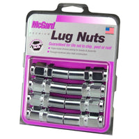 McGard Hex Lug Nut (Long Shank - 1in. / Duplex) - 9/16-18 / 7/8 Hex / 2.425in. L (8-Pack) - Chrome - 62822