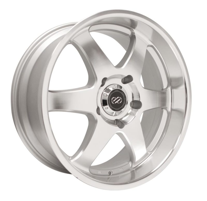 Enkei ST6 17x8 10mm Offset 5x127 Bolt Pattern 71.6 Bore Dia Silver Machined Wheel - 470-780-7310SM