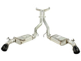aFe MACHForce XP Exhaust 3in Stainless Stee CB/10-13 Chevy Camaro V8-6.2L (td) (gloss blk tip) - 49-44039-B