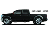 N-Fab Nerf Step 02-08 Dodge Ram 1500/2500/3500 Quad Cab 4 Door - Gloss Black - Cab Length - 3in - D0273QC