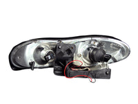 ANZO 1998-2002 Chevrolet Camaro Projector Headlights w/ Halo Chrome - 121159