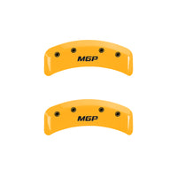 MGP 4 Caliper Covers Engraved Front & Rear MGP Yellow Finish Black Char 1999 Mazda Miata - 26052SMGPYL