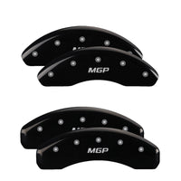 MGP 4 Caliper Covers Engraved Front & Rear MGP Black finish silver ch - 10227SMGPBK