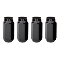 McGard Hex Lug Nut (Cone Seat) M14X1.5 / 13/16 Hex / 1.945in. Length (4-Pack) - Black - 64022