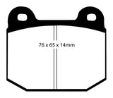 EBC 99-03 Mitsubishi Lancer Evolution 2.0 Turbo Bluestuff Rear Brake Pads - DP51538NDX