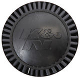 K&N Universal Rubber Filter Round Tapered 6in Flange ID x 7.5in Base OD x 5.25in Top OD x 6in Height - RU-3102HBK
