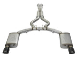 aFe MACHForce XP 3in 304 SS Loud Tone Cat-Back w/ Black Tips 15-17 Ford Mustang V6-3.7L/V8-5.0L - 49-33087-B