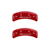 MGP 4 Caliper Covers Engraved Front Accord Engraved Rear Accord Yellow finish black ch - 20130SACCYL