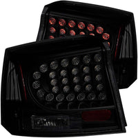 ANZO 2006-2008 Dodge Charger LED Taillights Dark Smoke - 321229