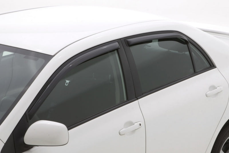 AVS 09-13 Toyota Corolla Ventvisor In-Channel Front & Rear Window Deflectors 4pc - Smoke - 194073
