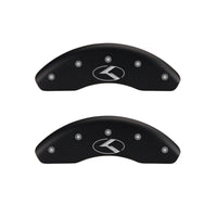 MGP 4 Caliper Covers Engraved Front & Rear MGP Red Finish Silver Characters 2018 Tesla S - 56003SMGPRD