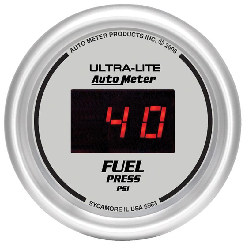 Autometer Ultra-Lite 52MM 5-100 PSI Digital Fuel Pressure Gauge - 6563