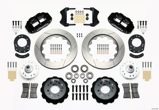 Wilwood Narrow Superlite 6R Front Hub Kit 14.00in 1965-1969 Mustang Drum Spindle - 140-12638