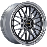 BBS LM 19x8.5 5x112 ET48 Diamond Black Center Diamond Cut Lip Wheel -82mm PFS/Clip Required - LM249DBPK
