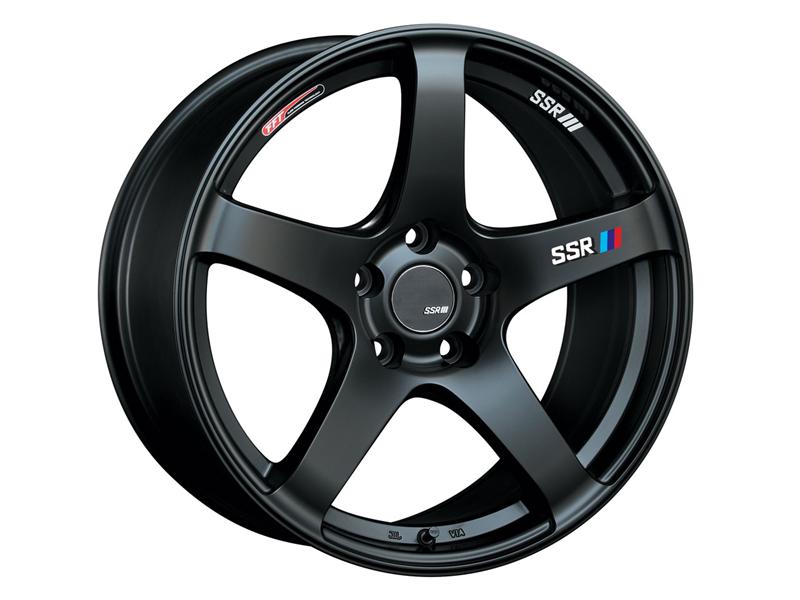 SSR GTV01 18x8.5 5x114.3 40mm Offset Flat Black Wheel 05-07 STI / 11+ tC - T418850+4005GMB