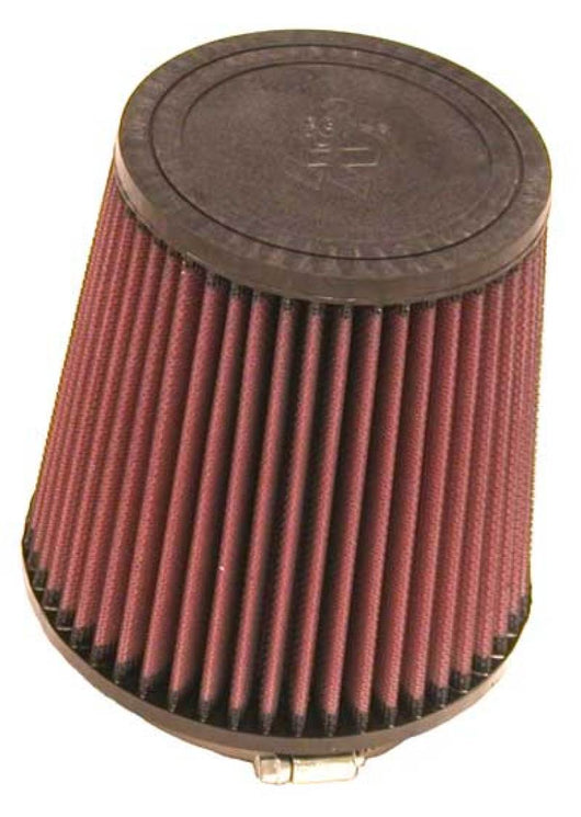 K&N Filter Universal Rubber Filter Round Tapered 4.5in  Flange 5.875in Base 4.5 inch Top 6in  Height - RU-4740