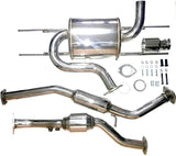 AVO 2016+ Mazda Miata ND MX5 2.0L Adj Single 4in Rolled Tip Exhaust (Incl 5in Metal Cat Converter) - LNR16AEHA065T