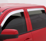 AVS 15-18 Chevy Silverado 2500 Crew Cab Ventvisor Front & Rear Window Deflectors 4pc - Chrome - 684536