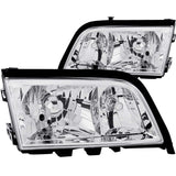 ANZO 1994-2000 Mercedes Benz C Class W202 Crystal Headlights Chrome - 121081