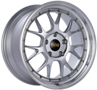 BBS LM-R 19x9.5 5x130 ET40 CB71.6 Diamond Silver Center Diamond Cut Lip Wheel - LM311DSPK