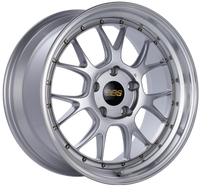 BBS LM-R 19x9.5 5x130 ET40 CB71.6 Diamond Silver Center Diamond Cut Lip Wheel - LM311DSPK