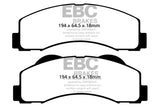 EBC 15+ Ford Expedition 3.5 Twin Turbo 2WD Yellowstuff Front Brake Pads - DP41855R