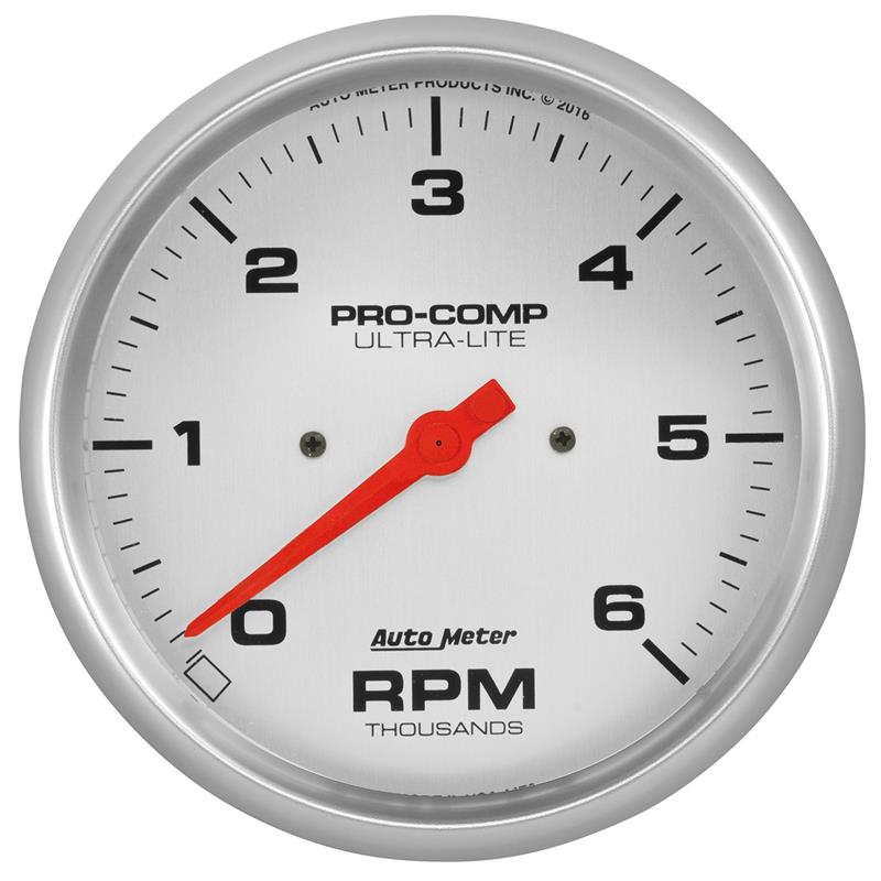 AutoMeter Ultra-Lite 5in. 0-6K RPM In-Dash Tachometer Gauge - 4476