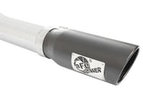 aFe MACHForce XP Exhaust 3in-3.5in SS Single Side Exit CB w/ Black Tips 15 Ford F150 V8 5.0L CC/SB - 49-43073-B
